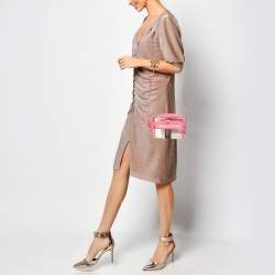 Gucci Neon Pink Leather and PVC Mini Ophidia Crossbody Bag