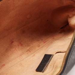 Pre Owned Gucci Black Matelassé Leather Small GG Marmont Camera Bag