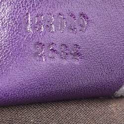 Pre Owned Gucci Purple Suede and Leather Studded Jackie O Bouvier Hobo 