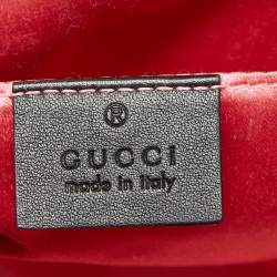 مملوكة مسبقًا حقيبة ظهر غوتشي جي جي مارمونت جلد ماتيلاس أسود