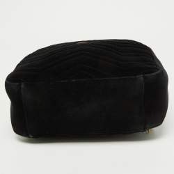 مملوكة مسبقًا حقيبة ظهر غوتشي جي جي مارمونت جلد ماتيلاس أسود