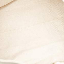 Pre Owned Gucci White Leather Medium Chain Soho Shoulder Bag