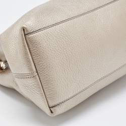 Gucci Pale Gold Leather Medium Soho Chain Tote
