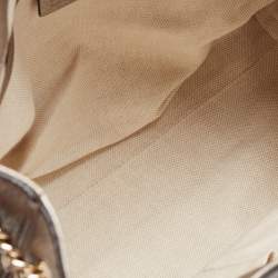 Gucci Pale Gold Leather Medium Soho Chain Tote