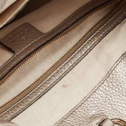 Gucci Pale Gold Leather Medium Soho Chain Tote