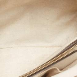 مملوكة مسبقًا حقيبة يد توتس غوتشي مايفير جلد غوتشيسيما بيج فاتح مزينة فيونكة متوسطة