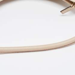 Pre Owned Gucci Beige GG Canvas and Leather Medium Abbey D-Ring Hobo