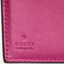 Gucci Red/Beige GG Supreme Coated Canvas and Leather French Flap Wallet