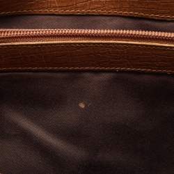 مملوكة مسبقًا Gucci Brown/Beige GG Canvas And Leather Bamboo Tote