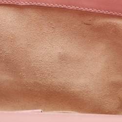 Pre Owned Gucci Pink Guccissima Leather Small Padlock Shoulder Bag