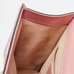 Pre Owned Gucci Pink Guccissima Leather Small Padlock Shoulder Bag