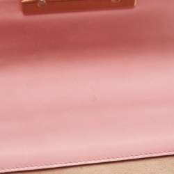 Pre Owned Gucci Pink Guccissima Leather Small Padlock Shoulder Bag