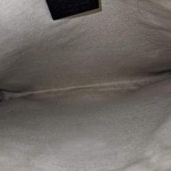 Pre Owned Gucci Black Leather Logo Clutch (572770)