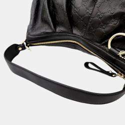 Pre Owned Gucci Dark Brown Leather Cimaline Shoulder Bag (364843)