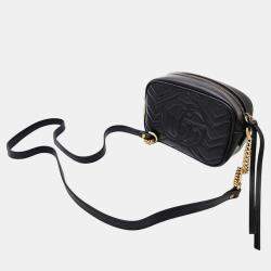 Pre Owned Gucci Marmont Matelasse Mini Cross Bag (448065)