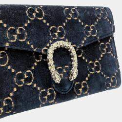 Pre Owned Gucci Velvet Dionysus Mini Chain Bag