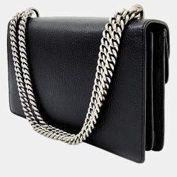 Gucci Black Leather Dionysus Shoulder Bag 