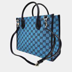 Gucci Blue GG Canvas small tote bag