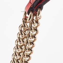 Gucci Red Guccissima Leather Emily Chain Shoulder Bag