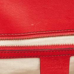 Gucci Red Guccissima Leather Emily Chain Shoulder Bag