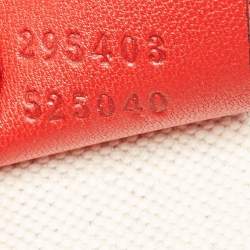 Gucci Red Guccissima Leather Emily Chain Shoulder Bag