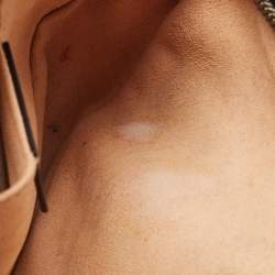 Pre Owned Gucci Black Matelassé Leather GG Marmont Belt Bag