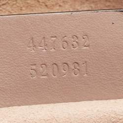 Pre Owned حقيبة كاميرا كروس غوتشي جي جي مارمونت جلد بيج ماتيلاس صغيرة