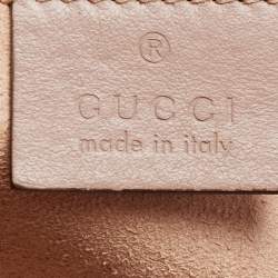 Pre Owned حقيبة كاميرا كروس غوتشي جي جي مارمونت جلد بيج ماتيلاس صغيرة