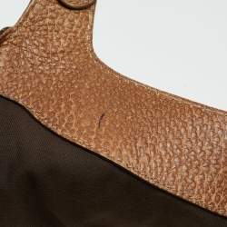 Pre Owned Gucci Beige/Brown GG Canvas and Leather Large New Pelham Shoulder Bag