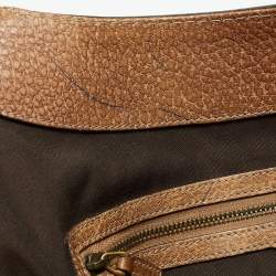 Pre Owned Gucci Beige/Brown GG Canvas and Leather Large New Pelham Shoulder Bag