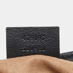 Pre Owned Gucci Beige/Black GG Supreme Canvas and Leather Medium Padlock Tote