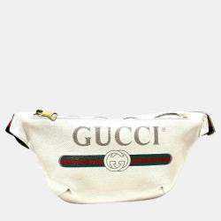 White gucci 2025 belt bag