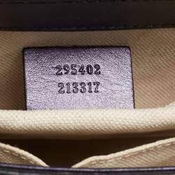 Pre Owned Gucci Purple Guccissima Patent Leather Medium Emily Chain Shoulder Bag