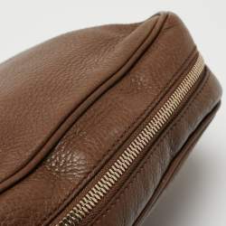 مملوكة مسبقًا Gucci Brown Leather Small Soho Disco Crossbody Bag