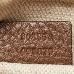 مملوكة مسبقًا Gucci Brown Leather Small Soho Disco Crossbody Bag