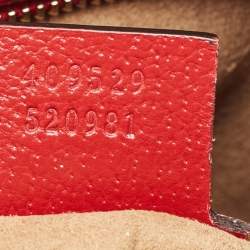 Pre Owned Gucci Multicolor GG Supreme Canvas and Leather Small Tian Boston Bag