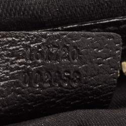 Pre Owned Gucci Black GG Canvas and Leather Princy Bag