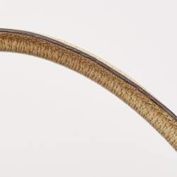 Pre Owned Gucci Beige/Cream GG Canvas and Leather Studded Tote