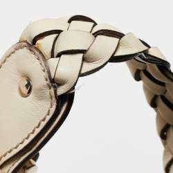 Pre Owned Gucci Of White Leather Pelham Hobo
