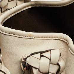 Pre Owned Gucci Of White Leather Pelham Hobo