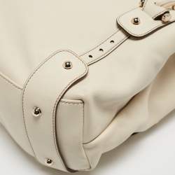 Pre Owned Gucci Of White Leather Pelham Hobo
