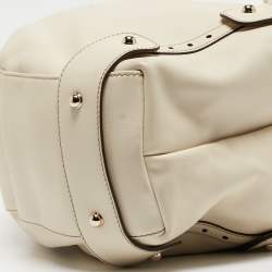 Pre Owned Gucci Of White Leather Pelham Hobo