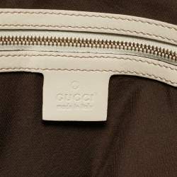 Pre Owned Gucci Of White Leather Pelham Hobo