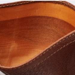 Pre Owned Gucci Brown Leather Card Holder