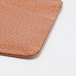 Pre Owned Gucci Brown Leather Card Holder