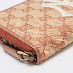 Gucci Beige GG Canvas New York Yankees Continental Wallet