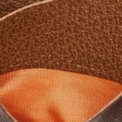 Gucci Brown GG Canvas and Leather Card Holder