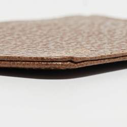 Gucci Brown GG Canvas and Leather Card Holder