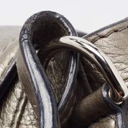 مملوكة مسبقًا Gucci Grey Leather Techno Horsebit Flap Bag