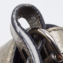 مملوكة مسبقًا Gucci Grey Leather Techno Horsebit Flap Bag